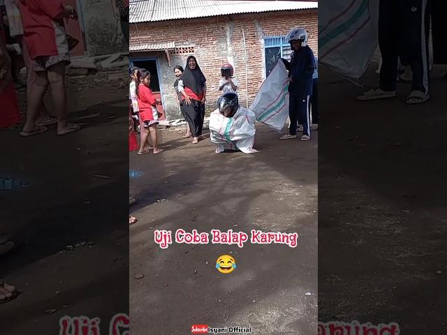 Uji Coba Balap Karung 