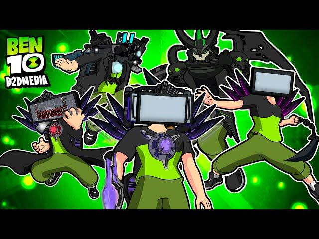 Skibidi Toilet Spin-off Titan TV Man #3 | Ben 10 Skibidi Toilet Fanmade Transformation