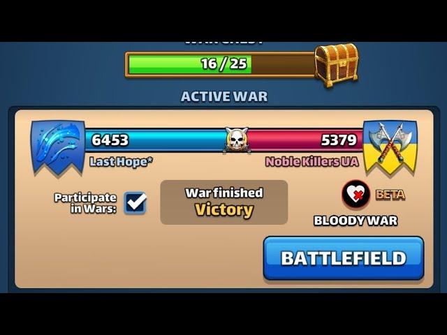 Last Hope* x Noble Killers UA | Pozamiatane. Krwawa jatka. Bloody war: Empires & Puzzles