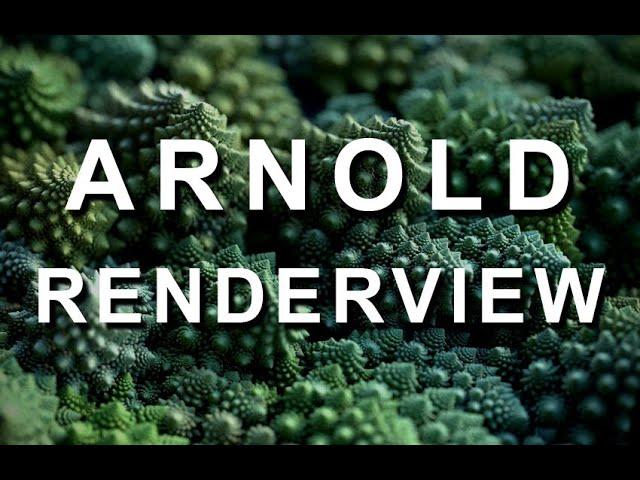 Arnold RenderView in 3dsMax!