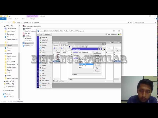 Cara setting Mikrotik dasar menggunakan winbox