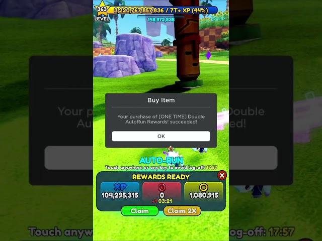 Leveling up FAST in Sonic Speed Simulator Be Like...