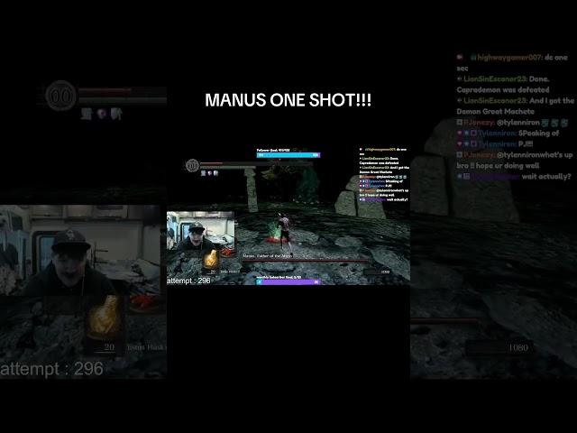 Manus one shot!!!! #gaming #darksoulspage #souls #twitch #darksoulsgameplay #oneshot