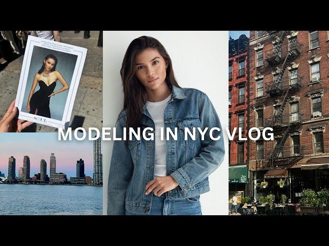 a day in my life modeling in new york- castings, test shoots, exploring the city, etc.