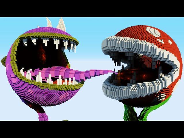 Minecraft vs Smash Bros. – PIRANHA PLANT | CHOMPER | PAC-MAN | GHOST