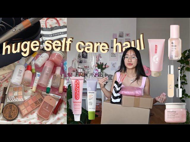 BUYING VIRAL PRODUCTS ⭐️ (first impressions) self care shopping haul | sephora, glossier & kbeauty