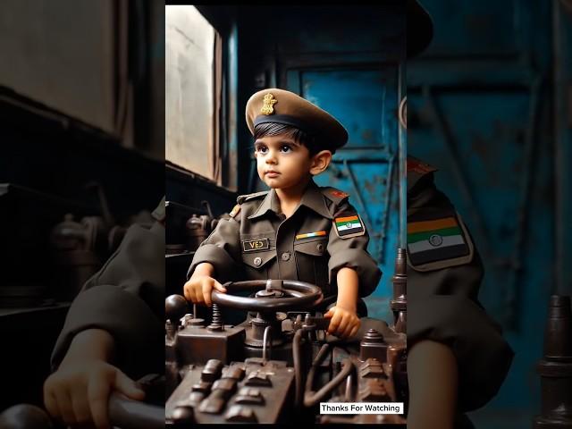 Army baby saves passenger train from broken bridge #ai #army #baby
