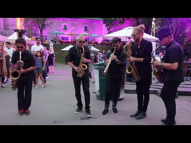 Accoules Sax Marseille plays on Montreal Jazz Festifal 2017