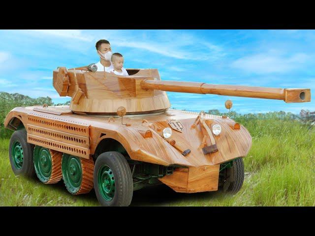 Wood Carving - Builds TANK EBR 105 Panhard ( WOT )