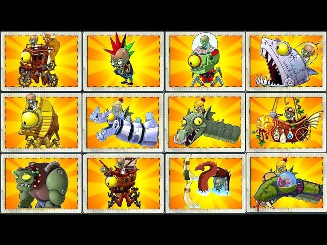 PVZ 2 - All Plants Max Level vs All Zombots - Which Zomboss 's Strongest?