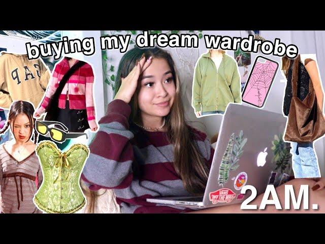 buying my DREAM wardrobe at 2AM (online shop with me!)