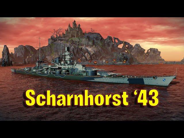 Meet The Scharnhorst '43! Tier 7 German Battleship in World of Warships Legends!