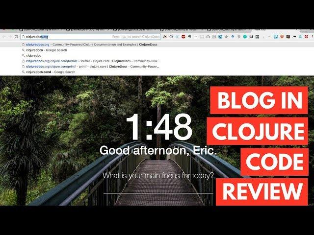 Blog in Clojure Code Review