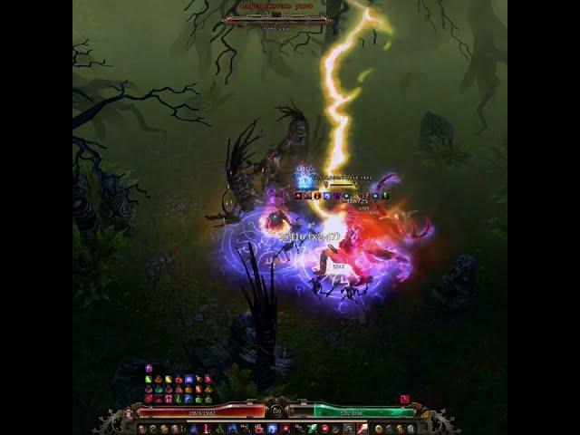 Deciver chaos flames of Ignaffar vs Ravager mind build Grim Dawn #shorts