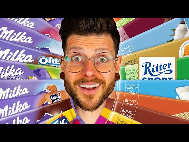 MILKA vs RITTER SPORT! | 40 Chocolate Bar Showdown