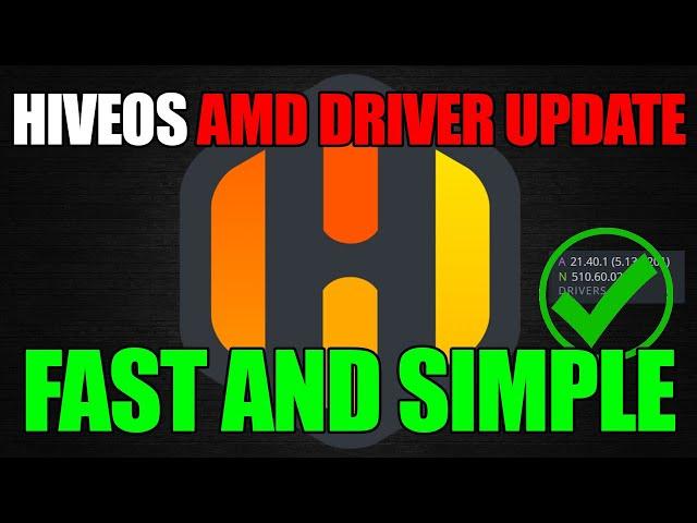 EASY!!! HiveOS AMD DRIVER UPGRADE +Latest Stable Version