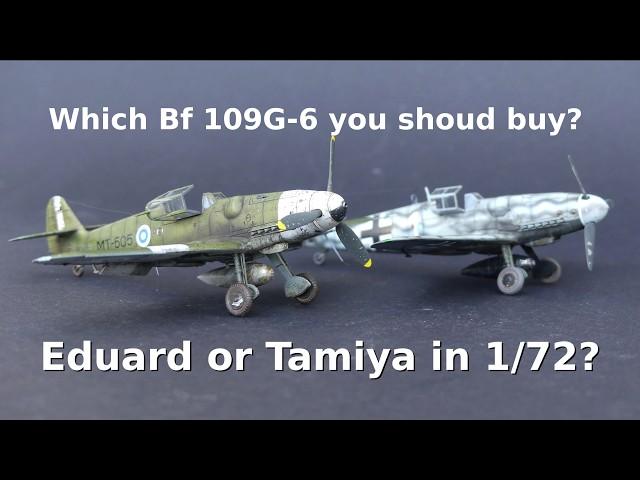 Which one is better 1/72 Bf 109-G6? Observations after building both Messerschmitt kits