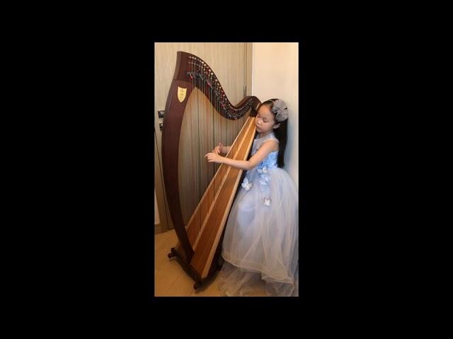 Theme with Variations by Joh. Snoer｜Lever Harp Solo by Stephanie Kwok(7yo)