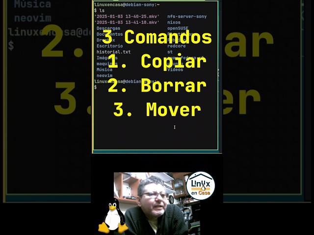 3 COMANDOS para Copiar, Borrar y Mover Archivos en Linux 