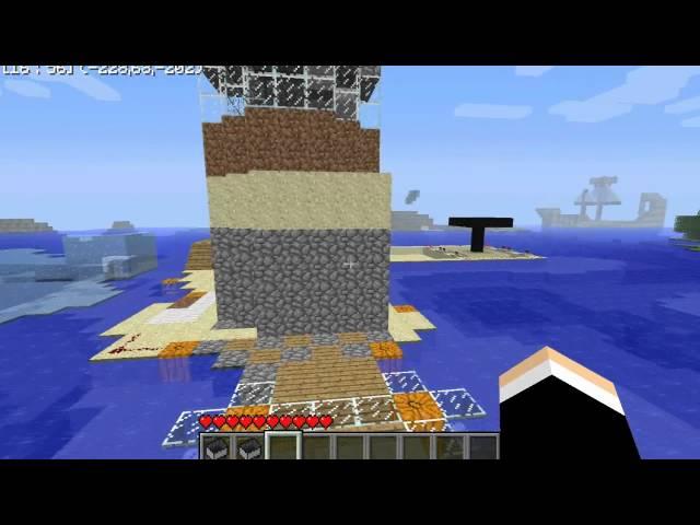 Minecraft - My Single Player World / Map - Light House + Pig Farm