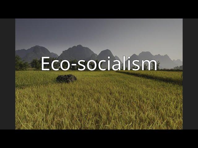 Eco-socialism