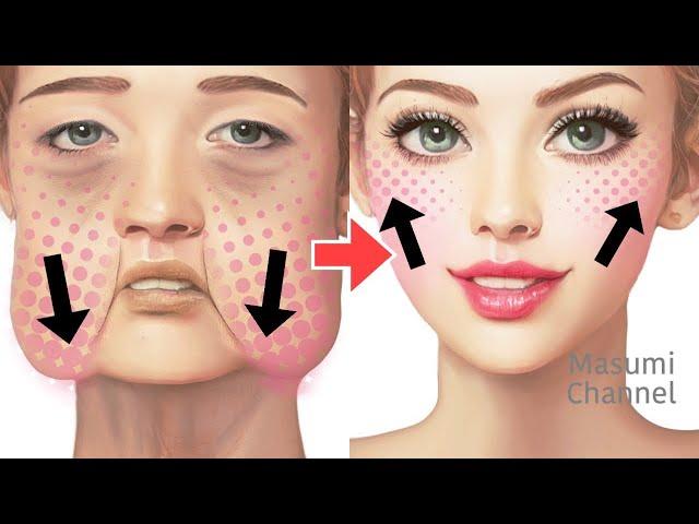 25 MINS FACE LIFTING EXERCISES For Beginners! Reduce Jowls, Laugh Lines (Nasolabial Fold)