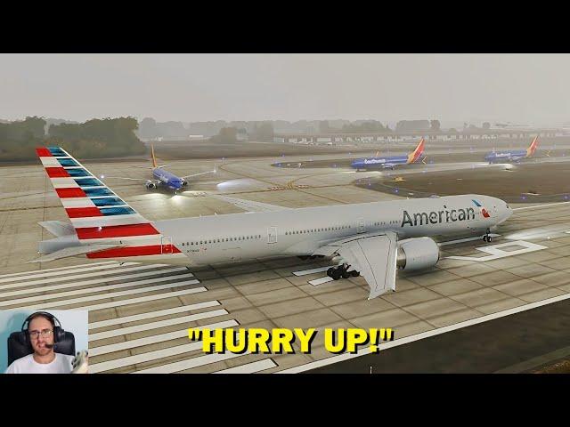 A "Realistic" Flight During a Hurricane in Microsoft Flight Simulator (with ATC) 777-300ER