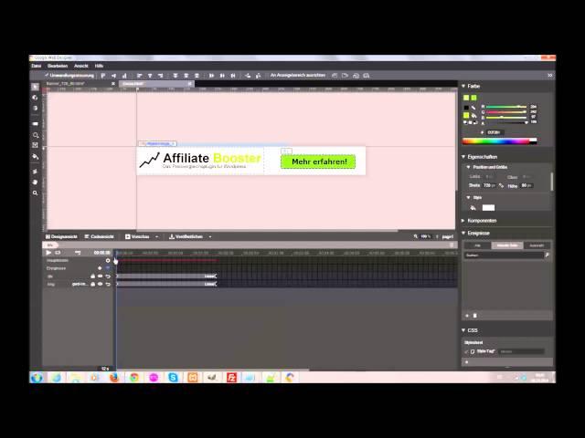 Google Web Designer - Tutorial - Deutsch - Erstellung eines animierten Webbanners