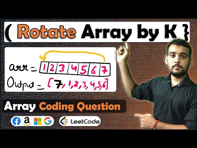 Rotate array by k positions in Java | Leetcode problems and solutions