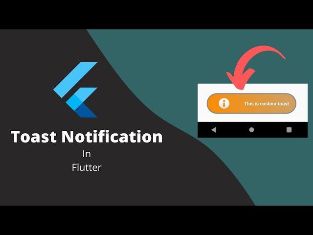 How to show toast message in flutter || Flutter toast message example tutorial for beginners