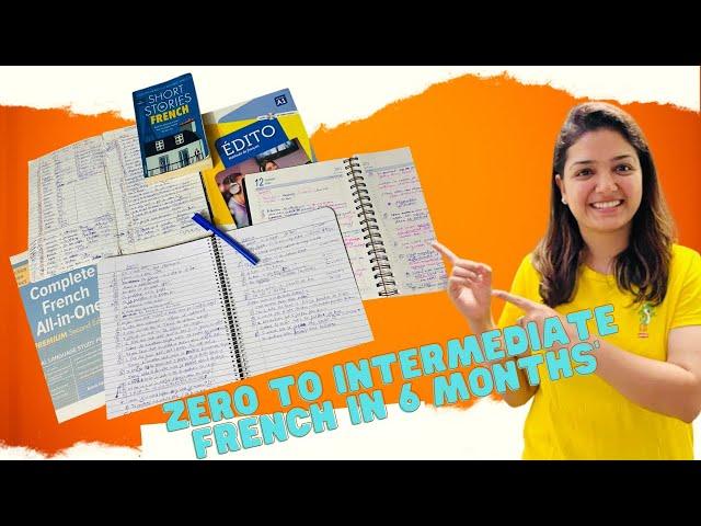 My first 6 months of French Learning! Month by month study plan