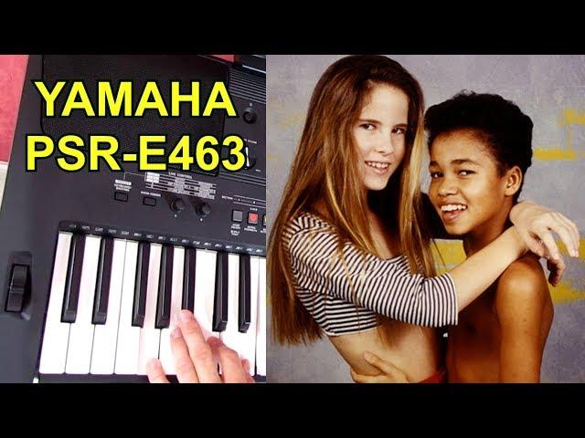  YAMAHA PSR-E463 - LAMBADA  using YAMAHA STYLE and OTS VOICE : NO EXTRA TUNING ! (short version)