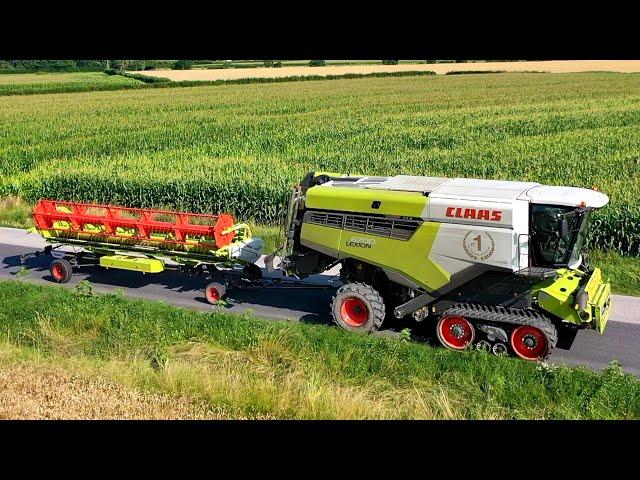 2 TERRA TRAC à la moisson ! Nouvelle Claas Lexion 6700 TT et Claas Lexion 670 TT