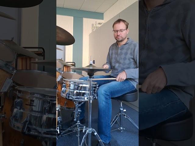 Funk Drum Groove with Ghost Notes in the Snare #shorts #funkgroove #drumming