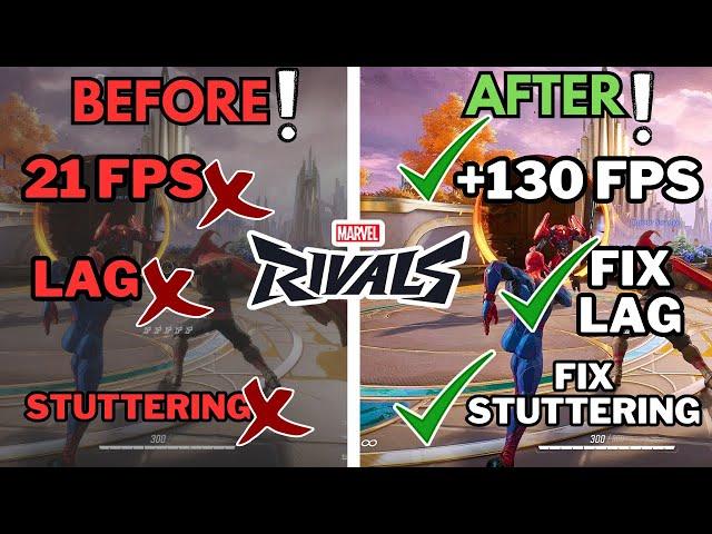 Marvel Rivals: Boost FPS, Fix Lag, Stuttering, & FPS Drops - Ultimate Performance Guide!