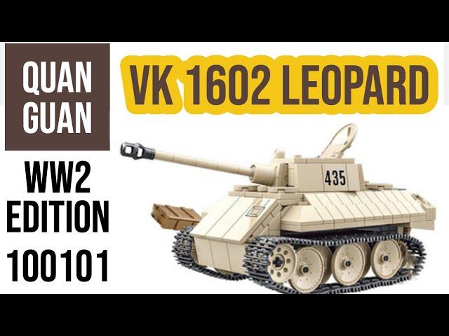 How To Build German VK 1602 Leopard WW2 Tank | Lego Quan Guan 100101 Speed Build | Building Blocks