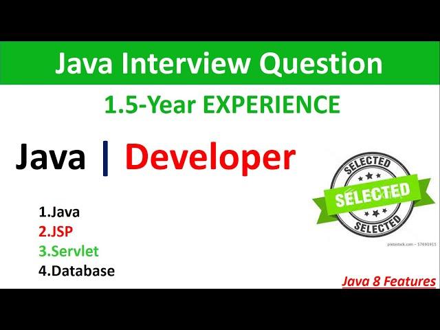 Java developer interview 2 years experience | Java is awesome