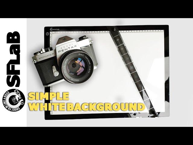 Simple White Background for indoor photography