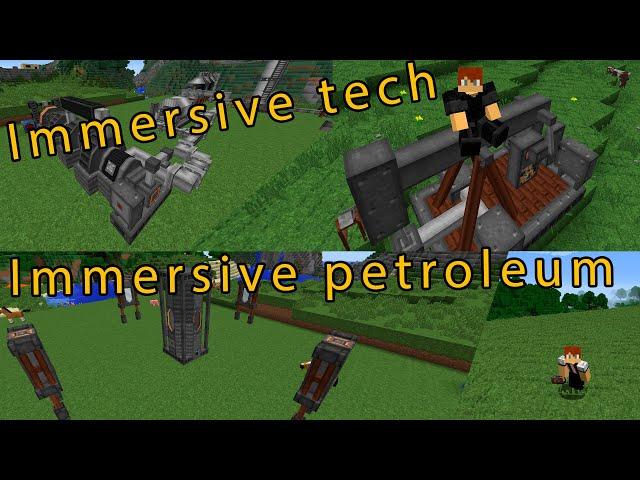 Нефть и генераторы для immersive engineering | Обзор аддонов Immersive tech и Immersive petroleum