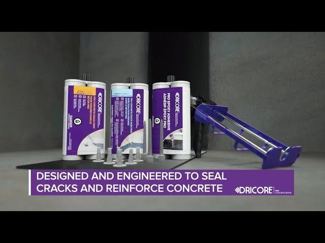 DRICORE Pro Concrete Repair  How to Repair Cracks in Concrete