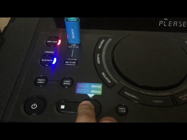 SONY Shake x10 DJ bass test