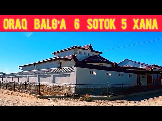 Oraq balg’a Shardin’ qasi 6 sotok 5 xana 850 mln kelisimli. 93-366-06-06 ; 93-774-54-44