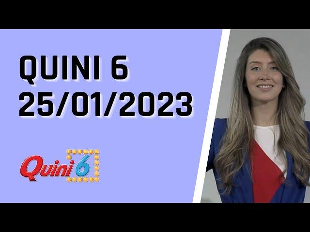 Quini 6 en vivo 25/01/2023 / Resultados del sorteo quini 6 del Miércoles 25 de enero del 2023