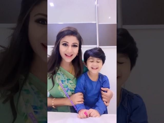 iniya serial actress alyamanasa little baby aila cute video #shorts #video #reel #ytshorts #bts