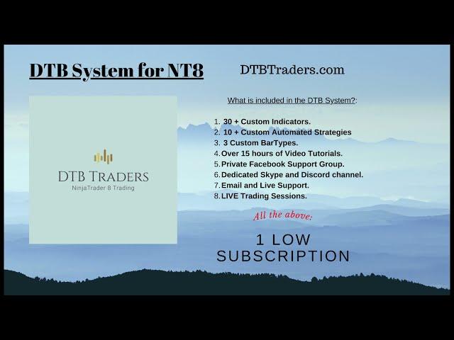 NinjaTrader 8 Tools - 01 - DTB BarTypes intro look and feel