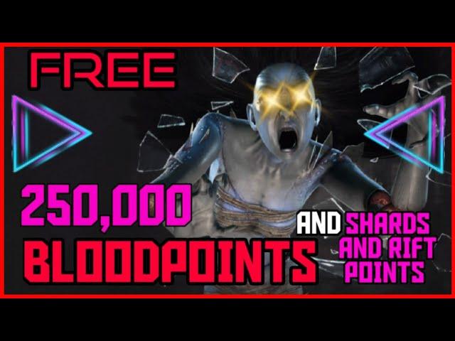 Dead by Daylight 250,000 FREE Bloodpoints AND 1K SHARDS & Rift Fragments | dbd 5th Anniversary CODES