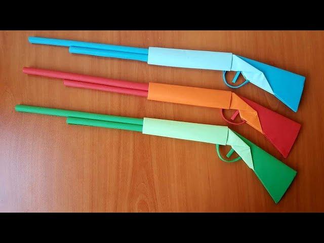 How to make PAPER GUN / Origami gun / Paper craft / DIY