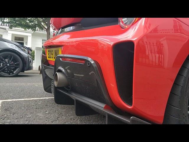 Ferrari 488 Pista 2019 - Start Up exhaust sound - London