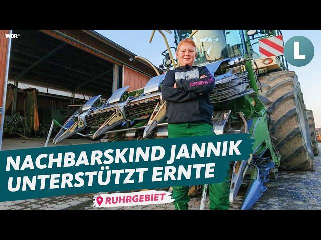 Ackern bei der Maisernte: Jannik (11) will Landwirt werden! | WDR Lokalzeit Land.Schafft.