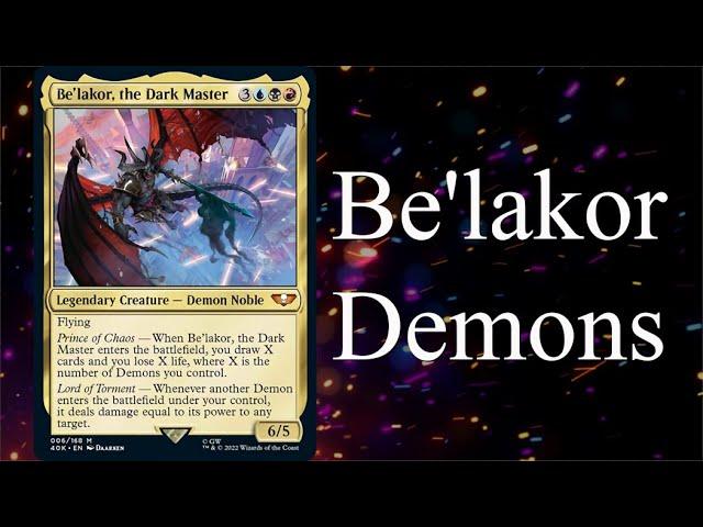 Let's Build a Be'lakor, the Dark Master Demons Commander Deck!